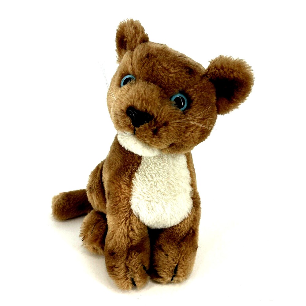 VTG Dakin Plush Mountain Lion Cougar Leopard Cub 1978 Rare Stuffed Animal Cat